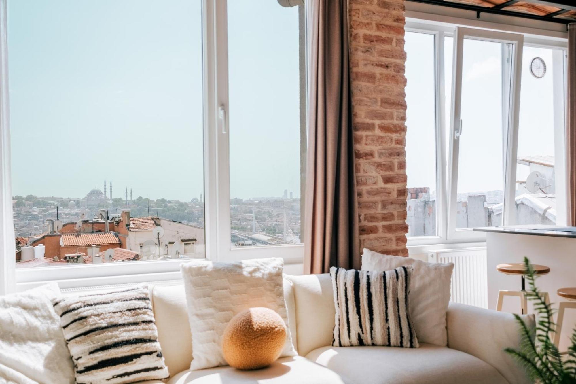 Apartament Flat W City View Near Galata Tower In Istiklal Ave Stambuł Zewnętrze zdjęcie